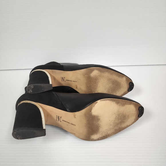 INC International Concepts Harpp Women's Round Toe Leather Ankle Boots Size 11 - Picture 14 of 15